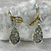 Autumn Leaves Pyrite and Sterling Silver Jewelry Set