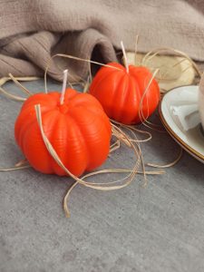 Halloween Pumpkin Candle Set
