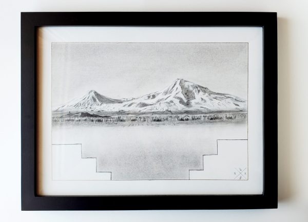 "Art of Narek" | Ararat Artwork | Ararat Drawing | Armenian Art Gift