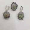 Sterling Silver Agate Jewelry Set