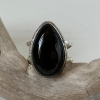 SIlver obsidian ring | handmade jewelry | by Shahinian studio