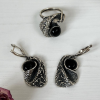 Onyx Silver Jewelry Set