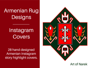 | Art of Narek | Armenian Rug Designs | Armenian Instagram Story Highlight Covers