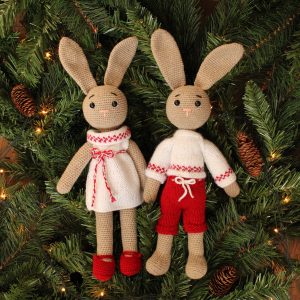 Crochet bunny toys, bunny couple, bunny family , Christmas presents, baby bunny toy, soft toy