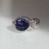Blue Cocktail Ring “Sparkle”