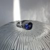 Blue Cocktail Ring “Sparkle”