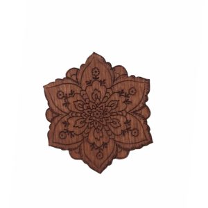 Paytporik Wooden Flower Pin
