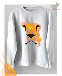 Sweatshirt “Lion” by ArakeLiana Art