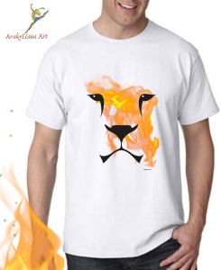 T-shirt “Lion” by ArakeLiana Art