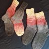 Hand knitted socks for a pair