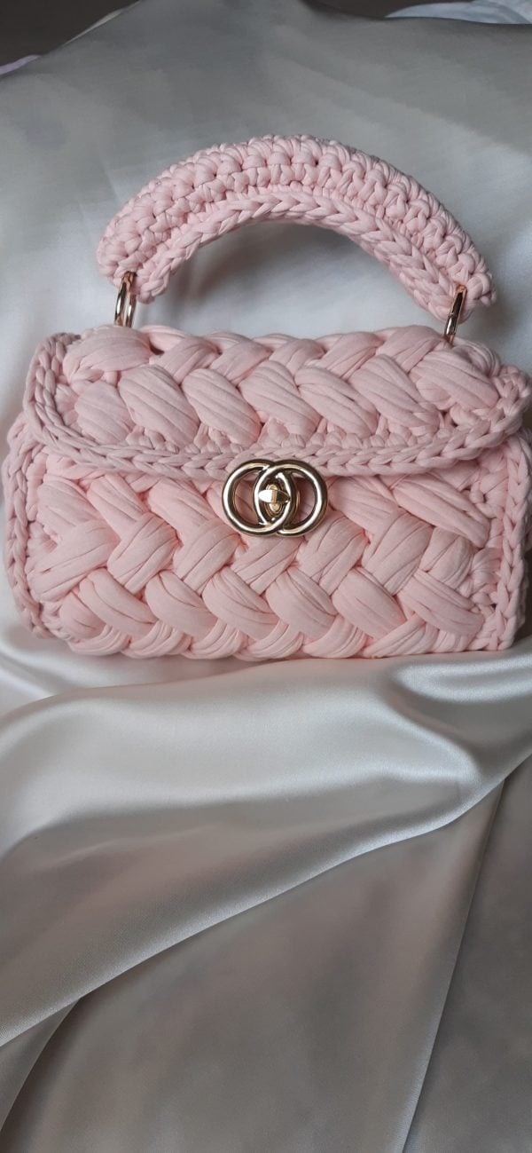 Pink Knitted Purse