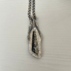 Sterling Silver Pyrite and Carborundum Pendant