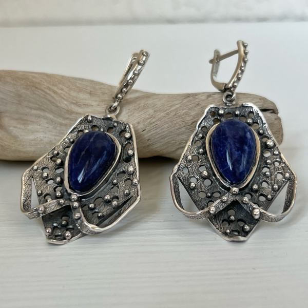 Sterling Silver Sodalite Jewelry Set