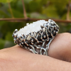 Mountain crystal ring | silver jewelry | present for new year