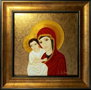 ” Icon of Blessed Virgin Mary with a Child Jesus Christ”