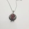 silver pomegranate pendant