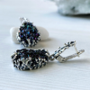 Modern jewelry set | silver jewelry| elegant style | Black gemstone