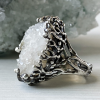 Mountain crystal ring | silver jewelry | present for new year