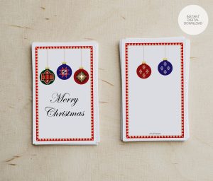 Printable Christmas Cards | Digital Greeting Card | Merry Christmas Card | Armenian Ornaments | Merry Christmas | Christmas Ornaments