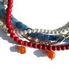 Tricolor Necklace with Natural Gems