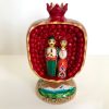 Wooden Pomegranate with Dolls