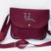 Maroon Bag with Armenian Bird Letter "A"