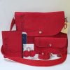 Red Accessories Set with Armenian Bird Letter "L"