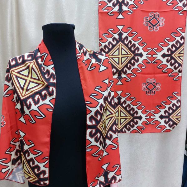 Ethnic Design Silk Scarf