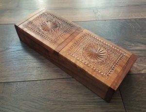 Handmade Double Armenian Wooden Box with Eternity Sign in One, Jewelry Box, Home Decor