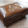 Handcrafted Armenian Wooden Box with Mount Ararat and Saint Hripsime Church, Home Décor, Jewelry Box