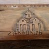Handcrafted Long Armenian Wooden Box with Saint Hripsime Church, Mount Ararat and the Sign of Eternity, Home Décor, Jewelry Box