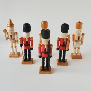 “Art of Narek” | Red and Black Christmas Wooden Nutcracker Decor | Christmas Decor | Christmas Gift | Christmas Ornament | Wooden Gift | Gifts for Kids | Armenian Artist