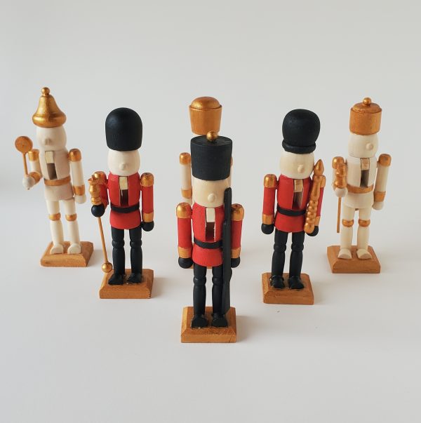 "Art of Narek" | Red and Black Christmas Wooden Nutcracker Decor | Christmas Decor | Christmas Gift | Christmas Ornament | Wooden Gift | Gifts for Kids | Armenian Artist