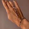 “Lamara” Sterling Silver Ring-Chain Bracelet