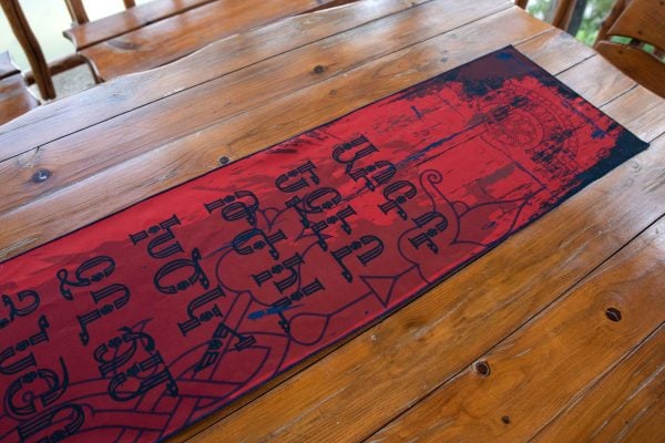 "Red Alphabet" Table Cloth