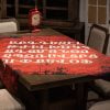 "Red Alphabet" Table Cloth