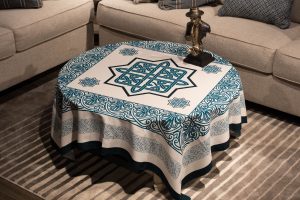 Table Cloth “Blue Ornament”