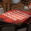 "Red Alphabet" Table Cloth