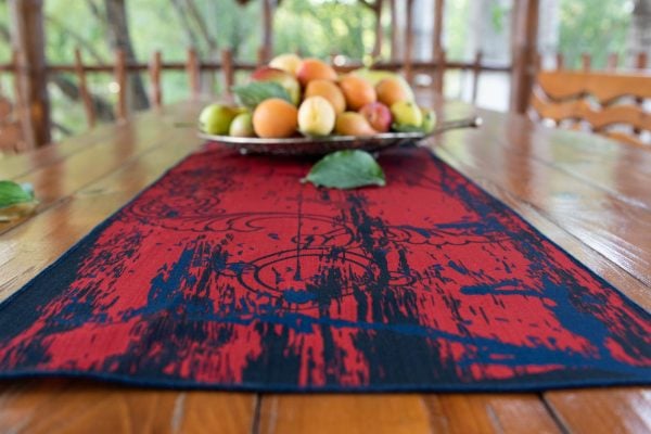 "Red Alphabet" Table Cloth