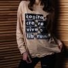 "Think, Create, Live Free" Long Sleeve T-Shirt