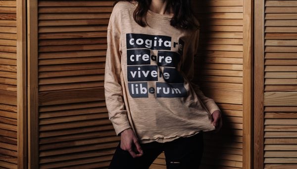 "Think, Create, Live Free" Long Sleeve T-Shirt