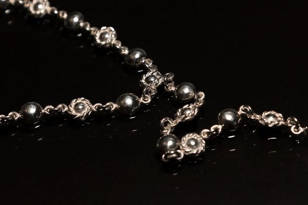 “Lamara” Sterling Silver Ring-Chain Bracelet