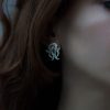 Sterling silver earrings "Royal Tulip"