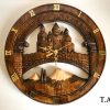 "Saint Etchmiadzin & Ararat" Wooden Wall Clock