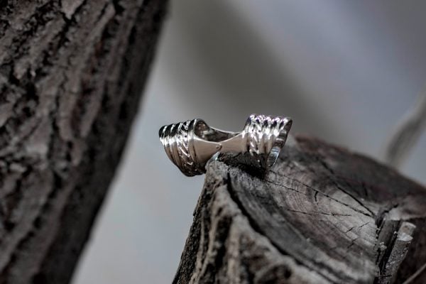 "Victoria" Sterling Silver Full Finger Ring