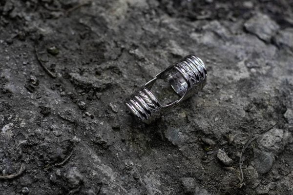 "Victoria" Sterling Silver Full Finger Ring