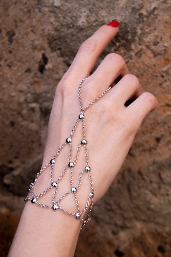 "Constellation" Sterling Silver Hand Chain