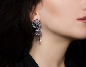 Sterling silver earrings “Frida”