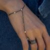 “Nare” Sterling Silver Ring-Chain Bracelet