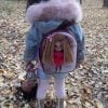 Kids Backpack with Doll Print